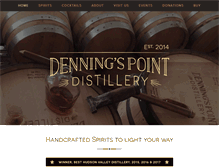 Tablet Screenshot of denningspointdistillery.com